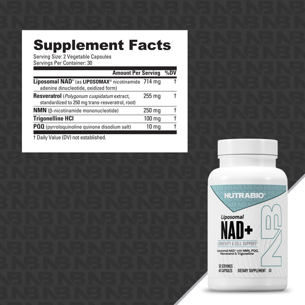 NutraBio Liposomal NAD+ 30 Servings