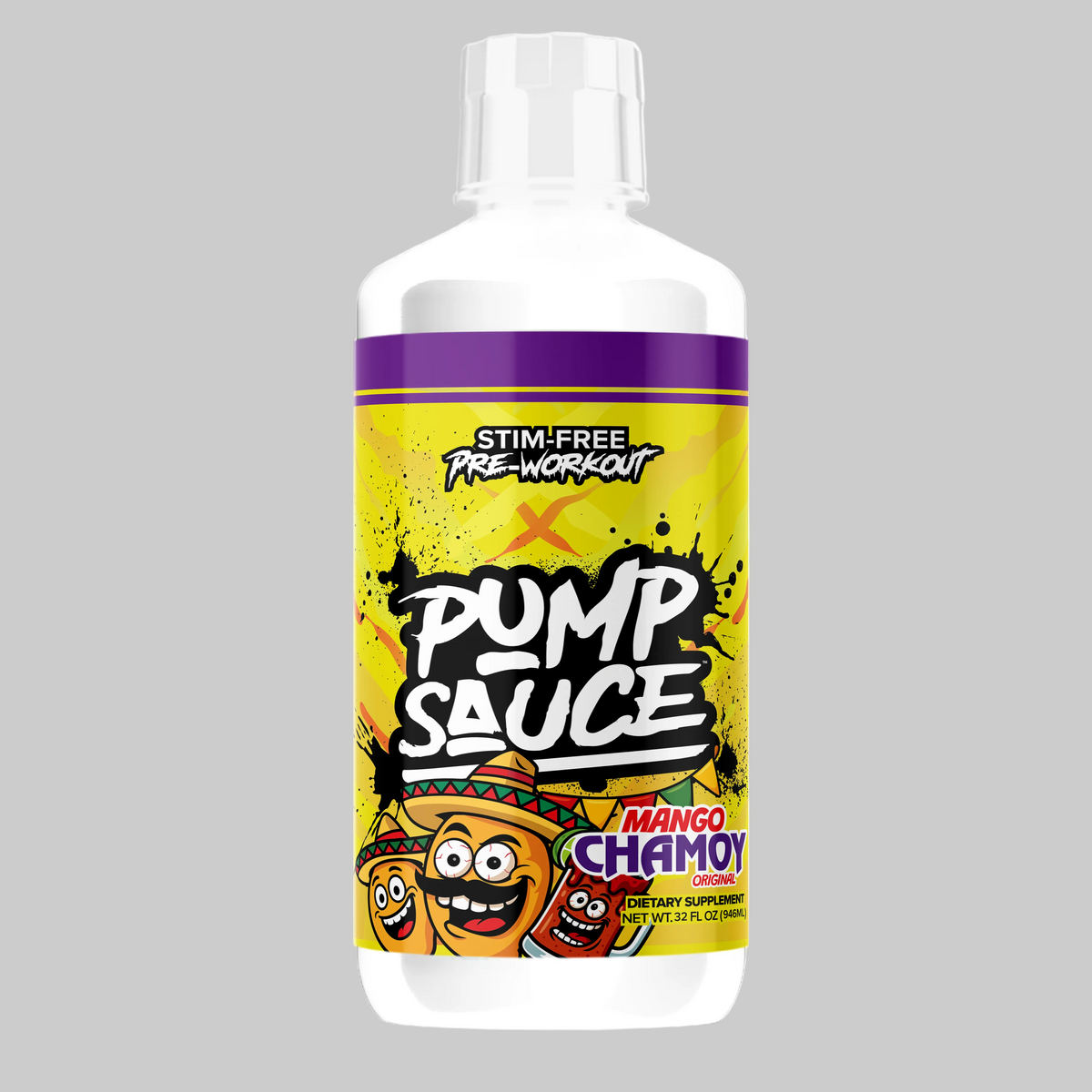 Pump Sauce Liquid Stim-Free Pre-Workout - Mango Chamoy flavor