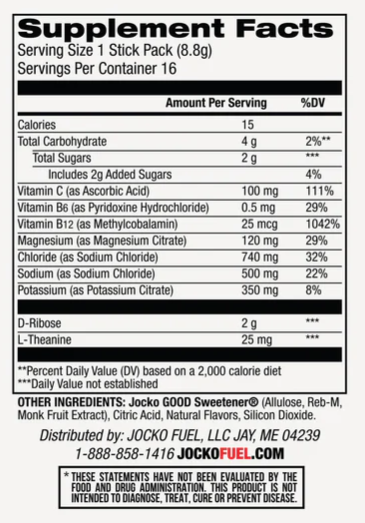 JOCKO HYDRATE FRUIT PUNCH