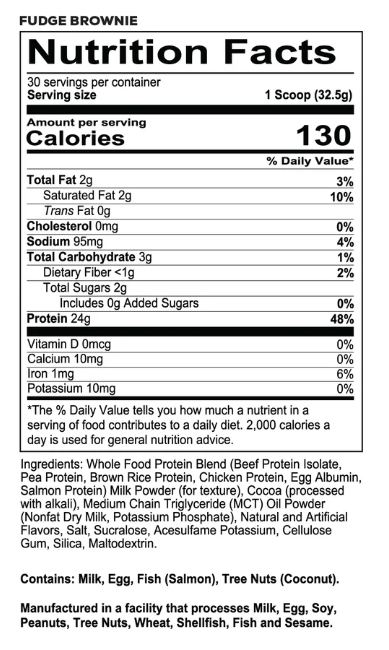 MRE LITE FUDGE BROWNIE