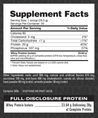 NUTRABIO CLEAR WHEY FRUIT PUNCH
