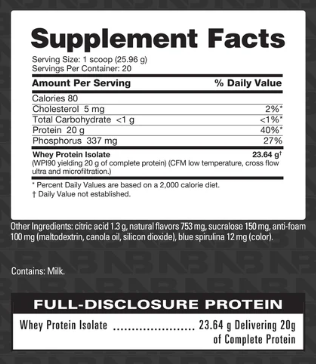 NUTRABIO CLEAR WHEY BLUE RASPBERRY