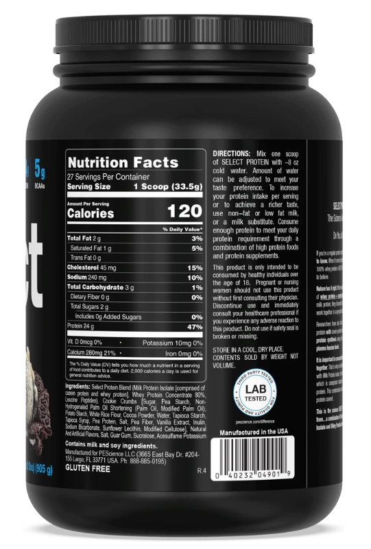 PESCIENCE PROTEIN COOKIES N CREAM 27 SERV