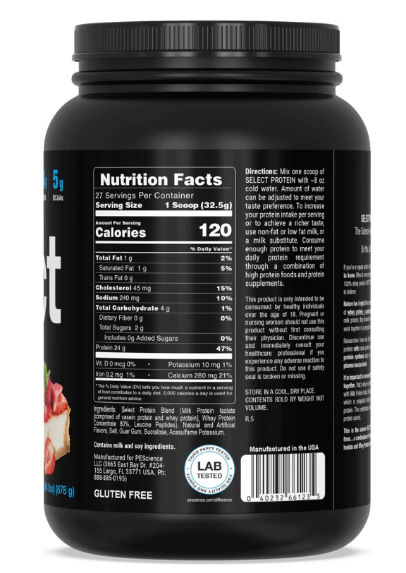PESCIENCE PROTEIN STRAWBERRY CHEESECAKE 27 SERV