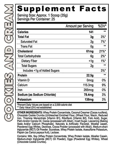 BLACK MAGIC PROTEIN COOKIES & CREAM