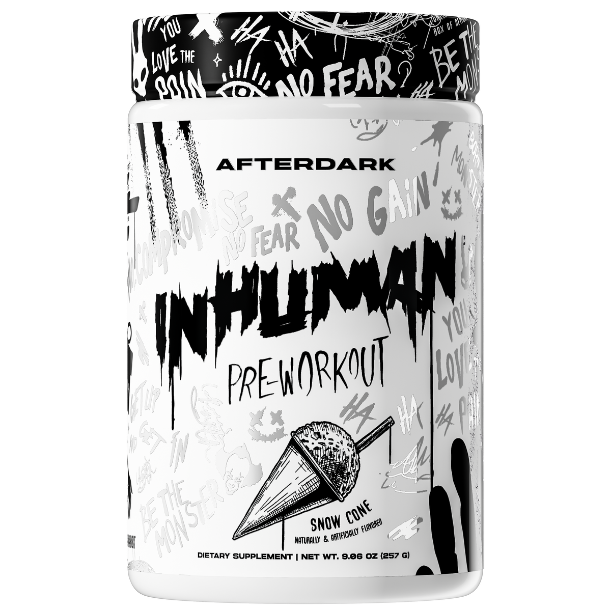 Afterdark Inhuman Pre-Workout - Snow Cone flavor