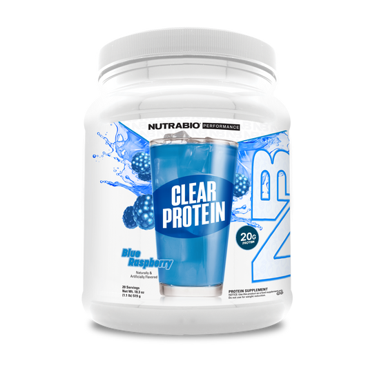 NutraBio Clear Whey Protein Isolate - Blue Raspberry