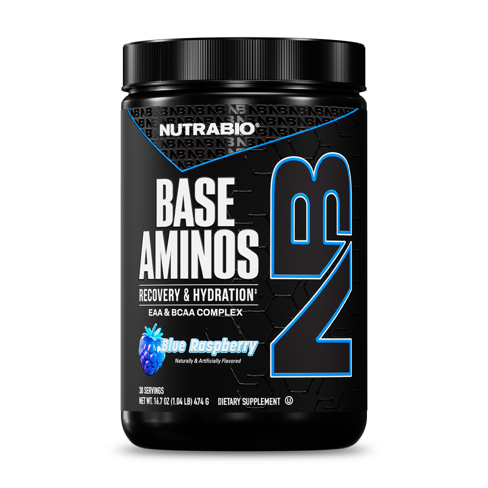 NutraBio Base Aminos EAA + Hydration - Blue Raspberry