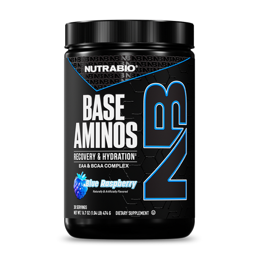 NutraBio Base Aminos EAA + Hydration - Blue Raspberry