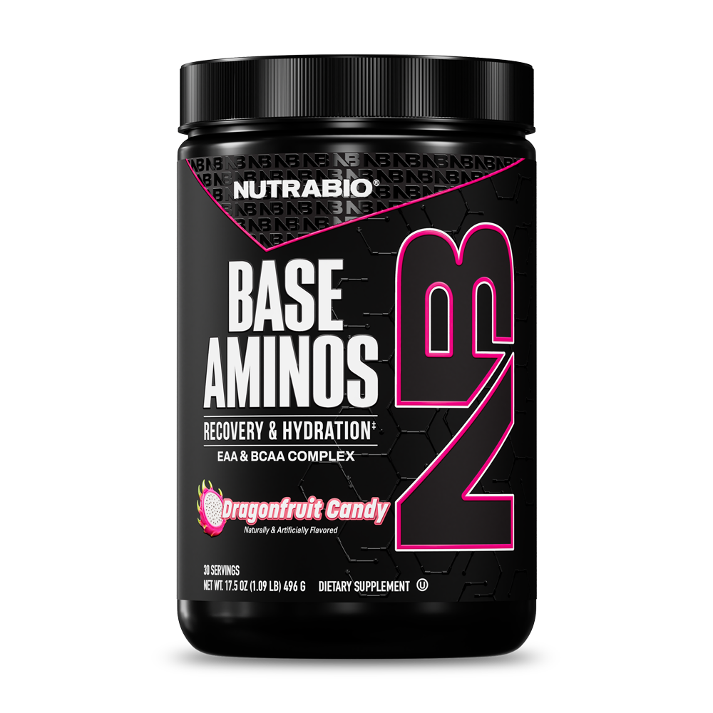 NutraBio Base Aminos EAA + Hydration - Dragon Fruit Candy