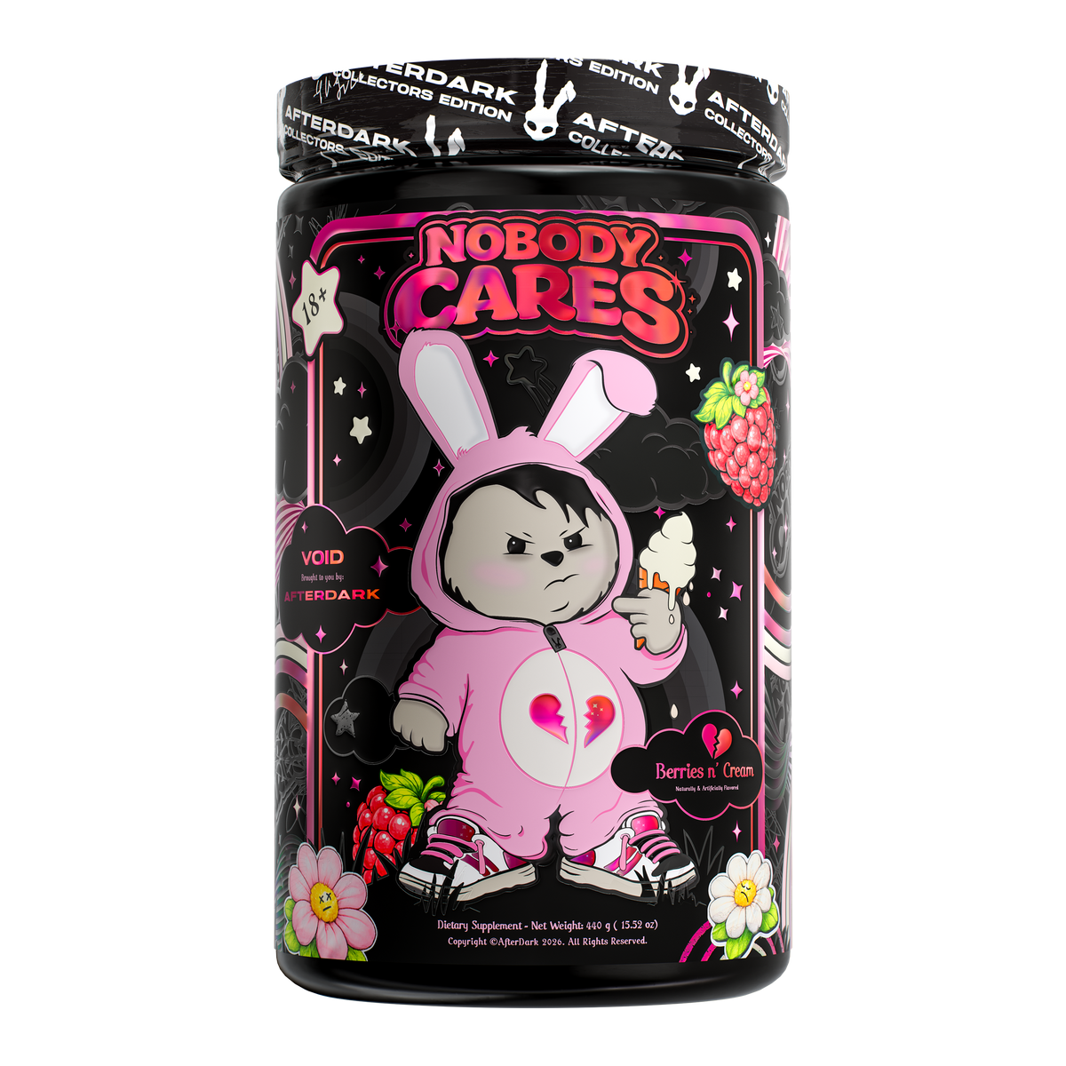Afterdark Void High-Stim Pre-Workout - Berries & Cream flavor