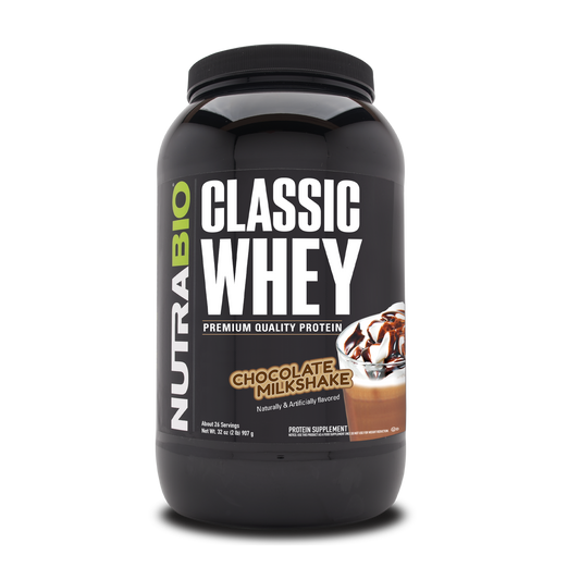 NutraBio Classic Whey Protein - Chocolate Milkshake 2 lb