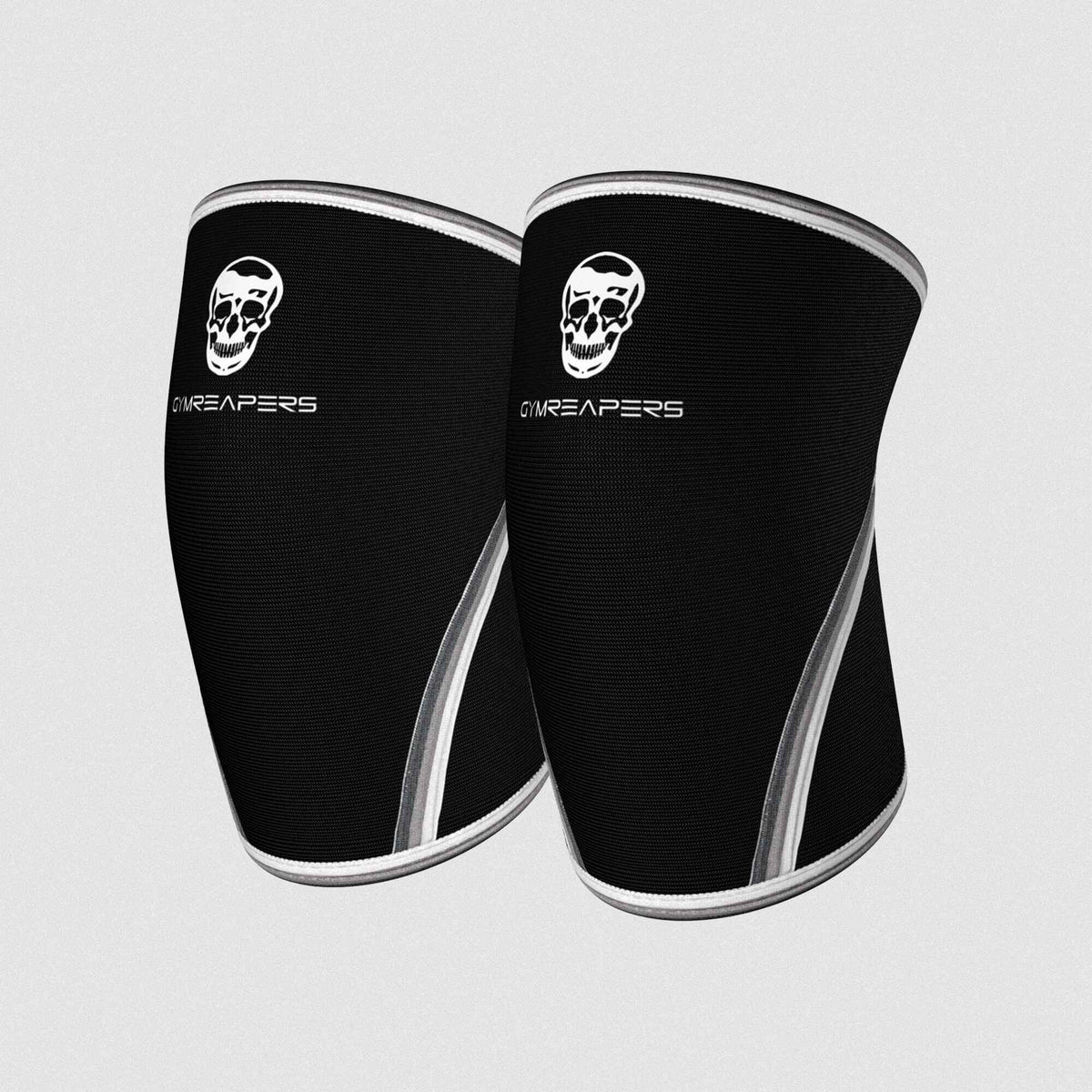 Gym Reapers 7mm Knee Sleeves Black/White Stripe