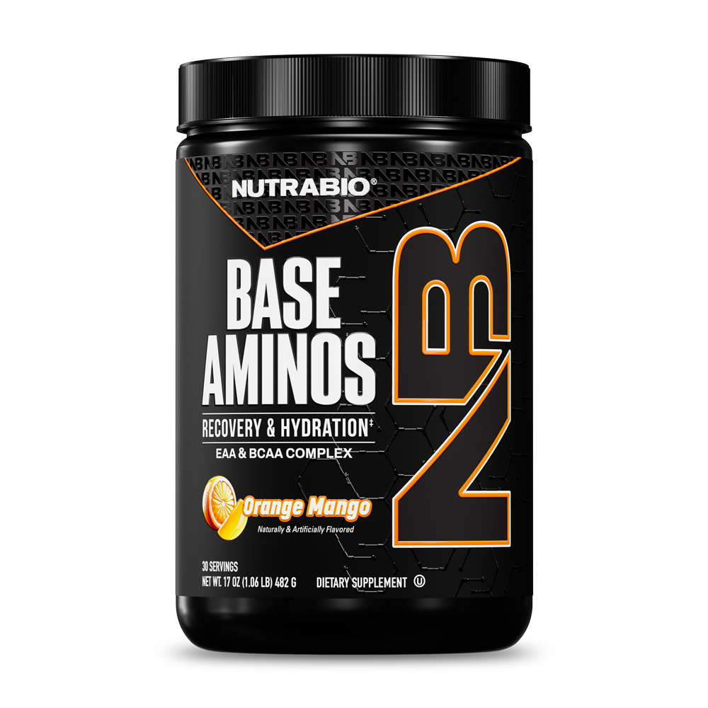 NutraBio Base Aminos EAA + Hydration - Orange Mango