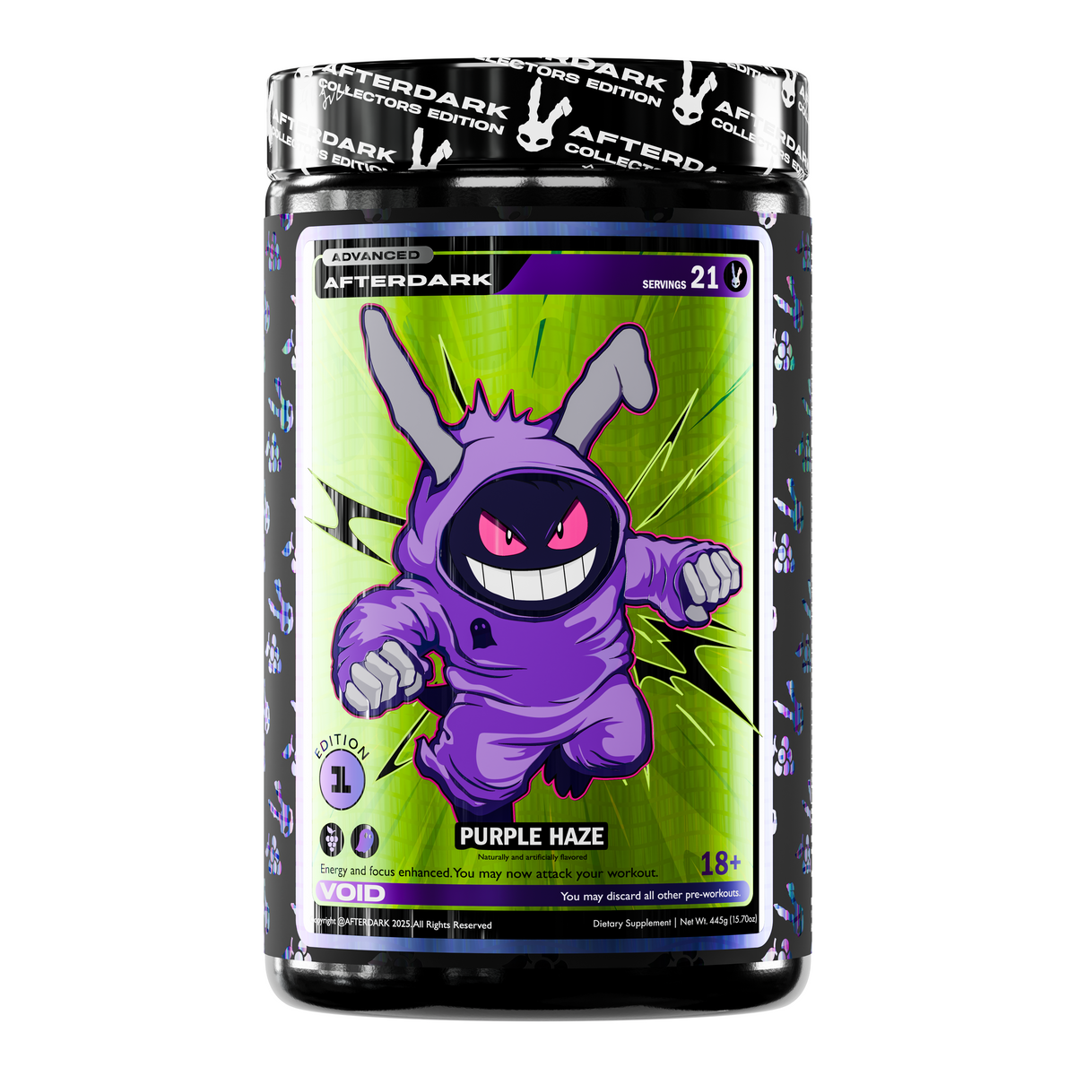 Afterdark Void High-Stim Pre-Workout - Purple Haze flavor