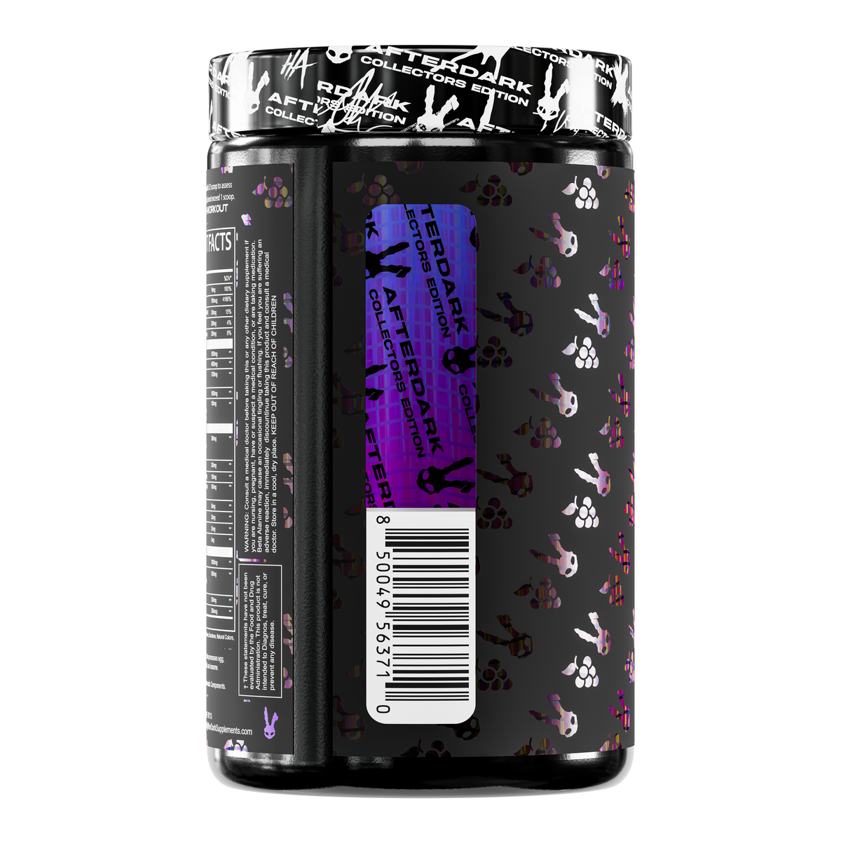 Afterdark Void High-Stim Pre-Workout - Purple Haze supplement facts / back label
