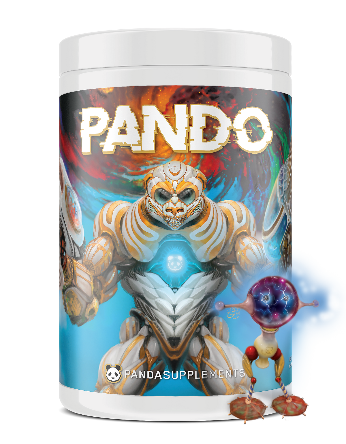 Panda Supps Pando Pre-Workout - Electric Blue Colada flavor