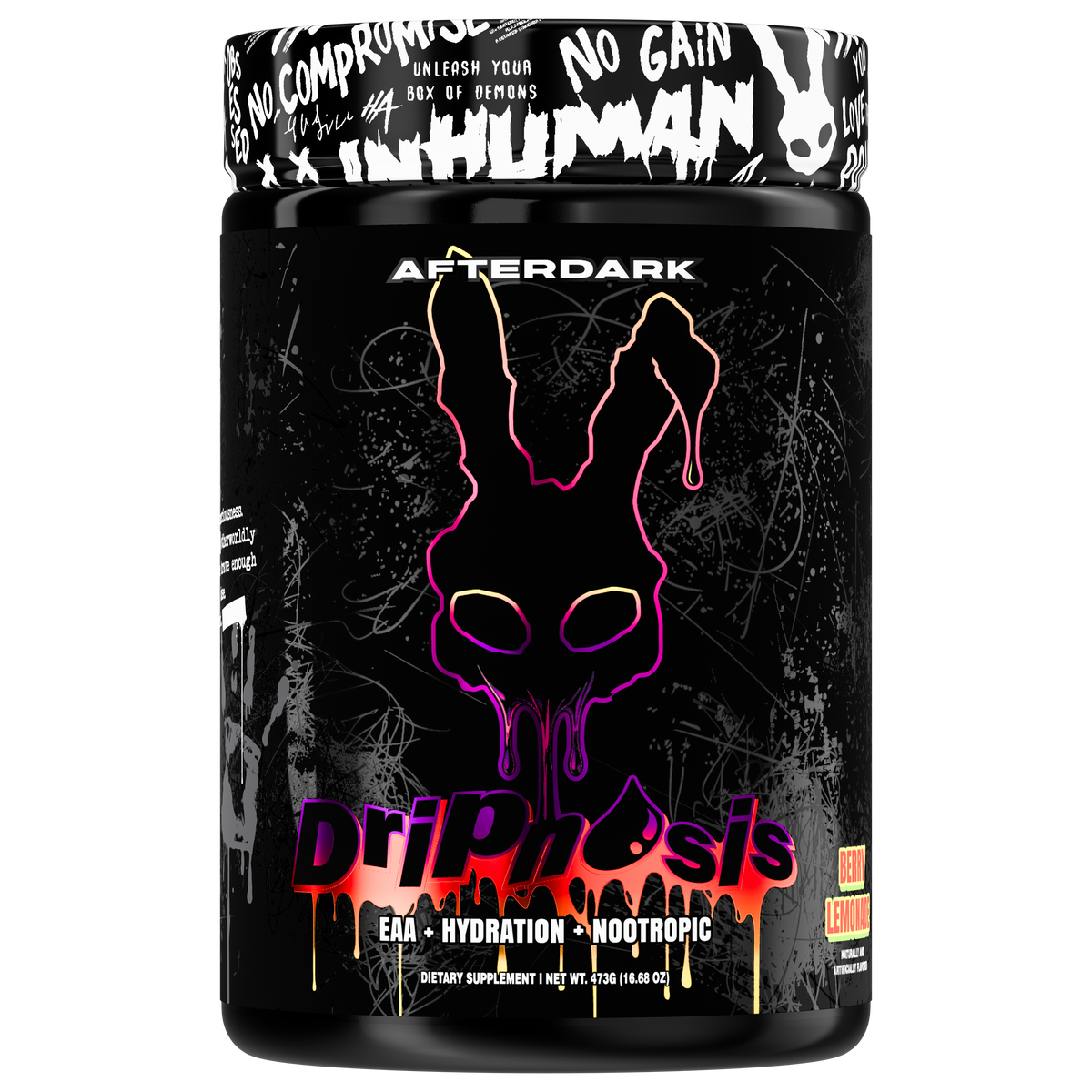 Afterdark Dripnosis Stim-Free Pre-Workout - Berry Lemonade flavor