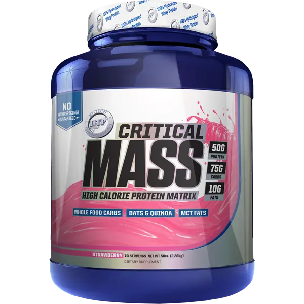 Hi-Tech Critical Mass Gainer 5 lb - Strawberry