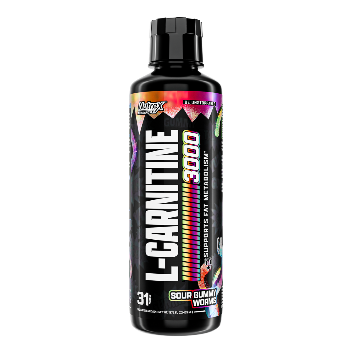 Nutrex Liquid Carnitine 3000 Sour Gummy Worms