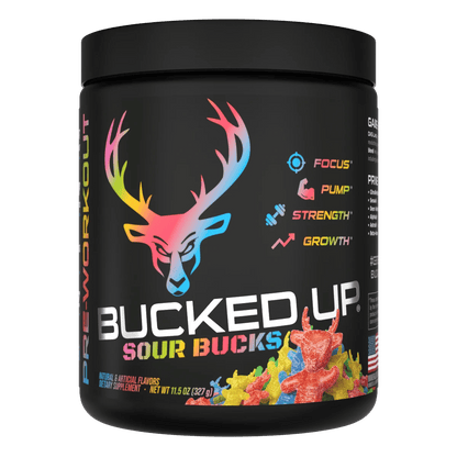 Bucked Up Pre-Workout - Sour Bucks flavor