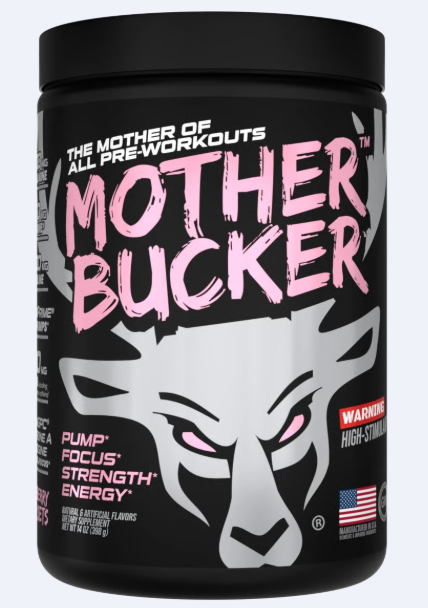 Bucked Up Mother Bucker Pre-Workout - Strawberry flavor