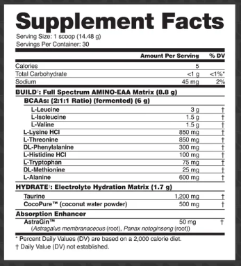 NUTRABIO EAA PURE STRAWBERRY LEMONADE