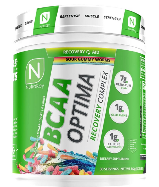 NUTRAKEY BCAA OPTIMA SOUR GUMMY WORMS