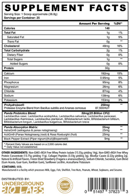 PANDA SUPPLEMENTS STRAWBERRIES & CREAM