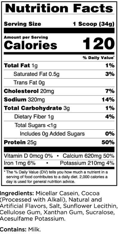 RULE 1 CASEIN CHOCOLATE PEANUT BUTTER