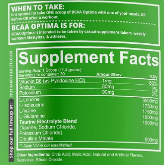 NUTRAKEY BCAA OPTIMA BLUE RASPBERRY THUNDER