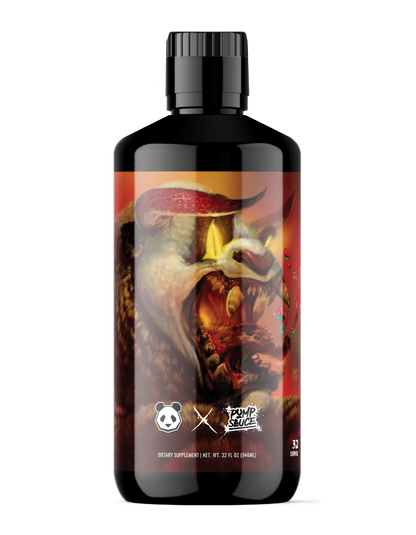 Panda Sauce Liquid Pre-Workout (Panda Supps x Pump Sauce) - Strawberry Cherry Mango flavor