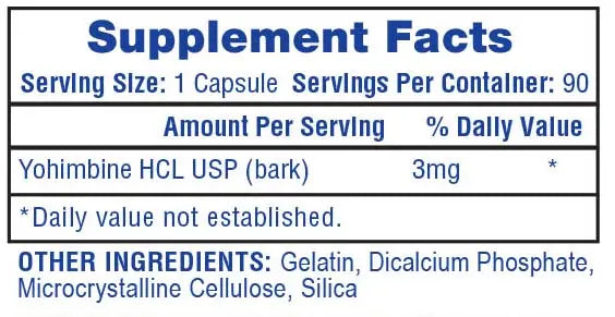 Hi-Tech Yohimbine HCl 90 Count