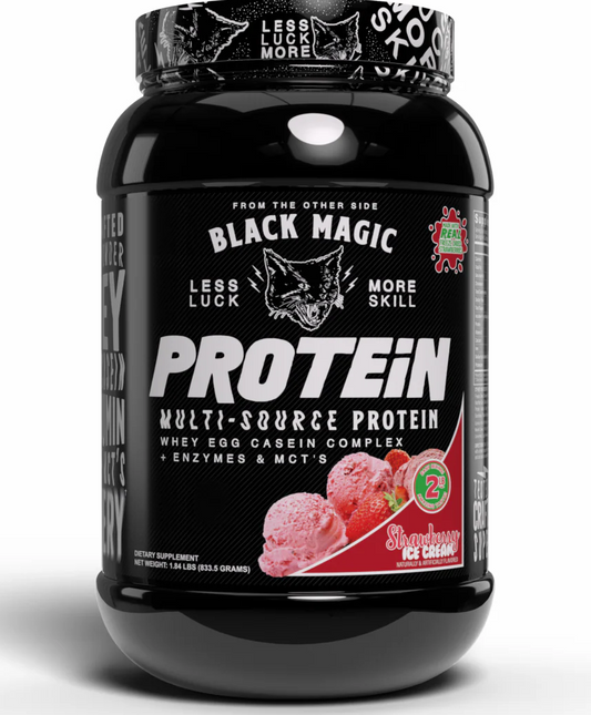BLACK MAGIC PROTEIN STRAWBERRY ICE CREAM