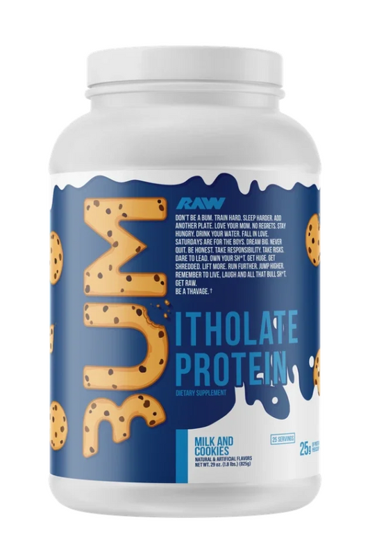 BUM ITHOLATE PROTEIN MILK AND COOKIES