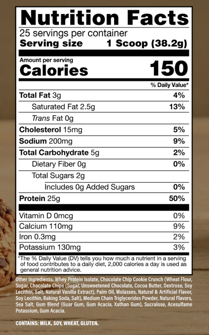 BUM ITHOLATE PROTEIN MILK AND COOKIES