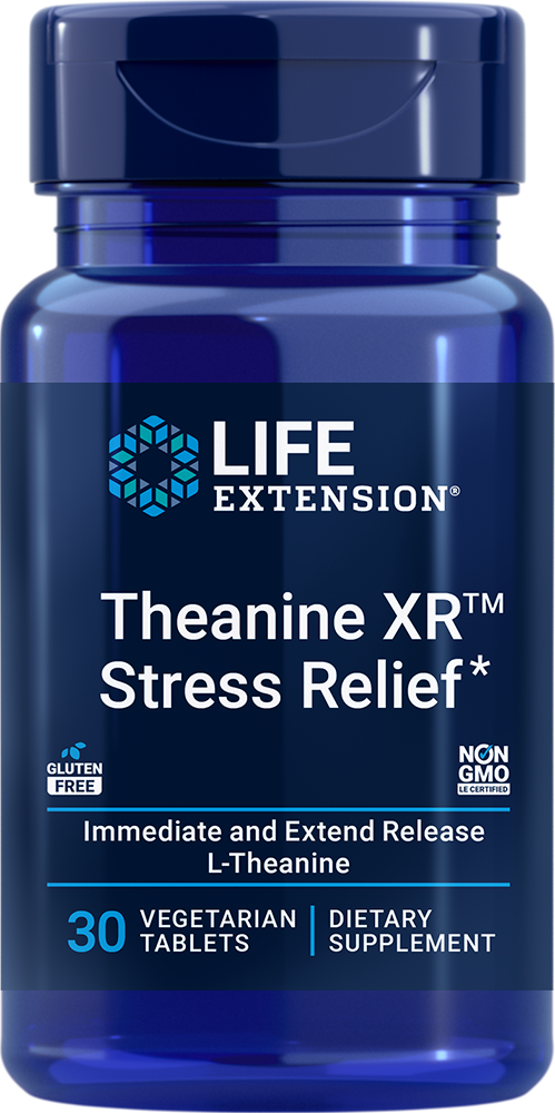 Life Extension Theanine XR Stress Relief 30 Tablets