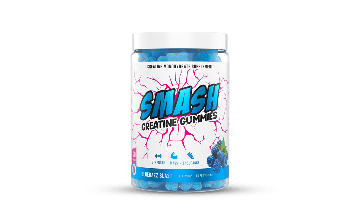 Smash Creatine Gummies (30 Servings) - Blue Razz Blast